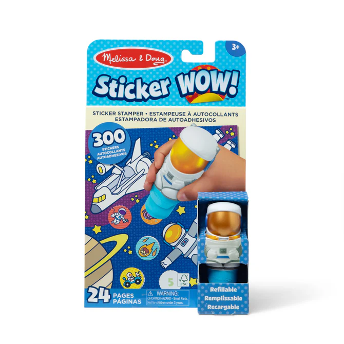 50240 Melissa & Doug Sticker WOW! Activity Pad & Sticker Stamper - Astronaut