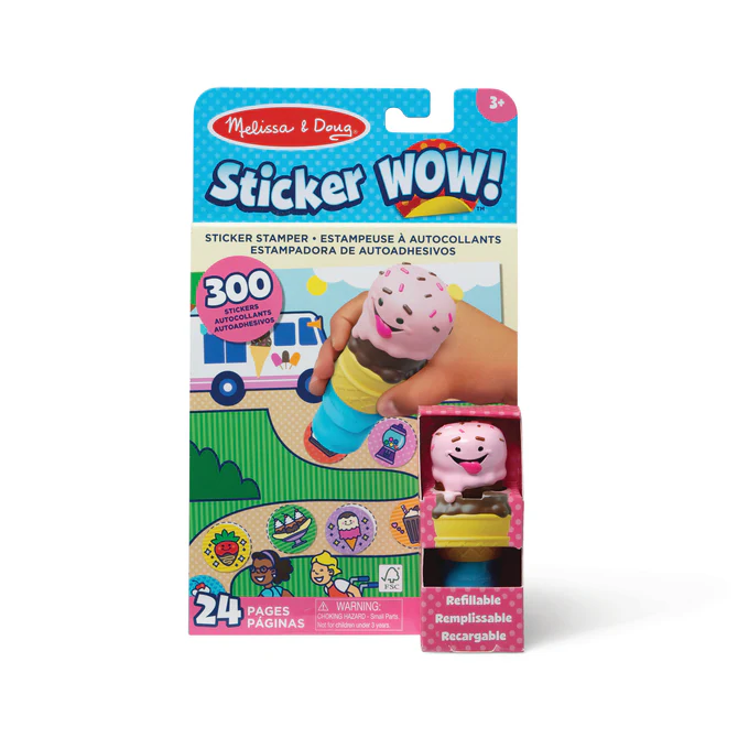 50242 Melissa & Doug Sticker WOW! Activity Pad & Sticker Stamper - Ice Cream