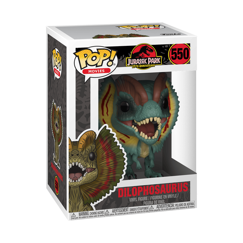 550 Funko POP! Jurassic Park - Dilophosaurus