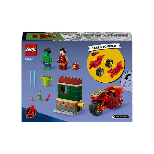 76287 LEGO 4+ Super Heroes Iron Man with Bike and The Hulk