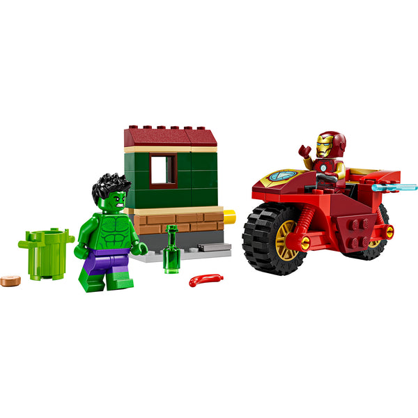 76287 LEGO 4+ Super Heroes Iron Man with Bike and The Hulk