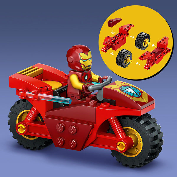 76287 LEGO 4+ Super Heroes Iron Man with Bike and The Hulk