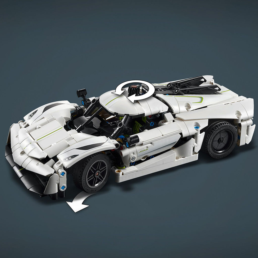 LEGO® Technic™ Koenigsegg Jesko Absolut White Hypercar 42184