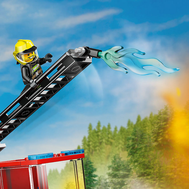 LEGO® City Fire Engine with Ladder, Firefighter Toy 60463