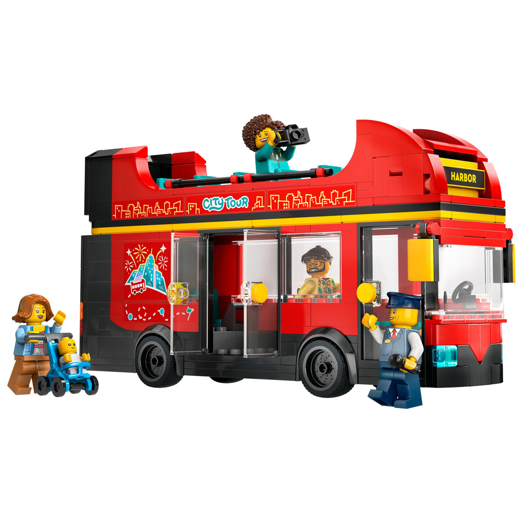 LEGO® City Red Double-Decker Sightseeing Bus Toy Set 60407