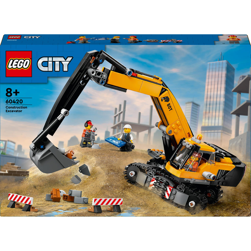 LEGO® City Yellow Construction Excavator Digger Toy Set 60420