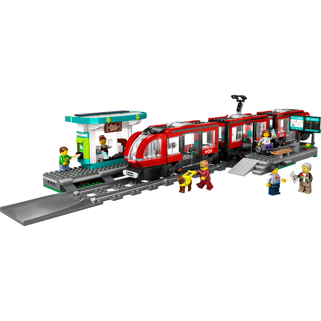 LEGO® City Downtown Tram and Station Building Toy Set 60423