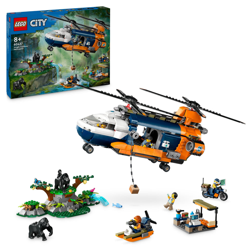 60437 LEGO City Jungle Explorer Helicopter at Base Camp