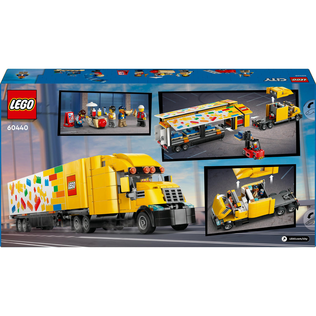 LEGO® City Yellow Delivery Truck Building Toy Set 60440