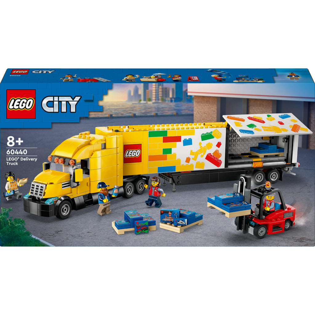 LEGO® City Yellow Delivery Truck Building Toy Set 60440