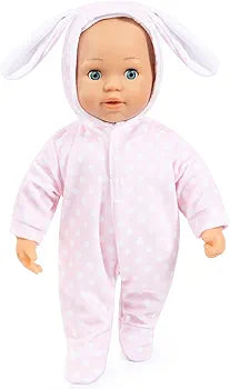 Bayer First Words Baby Doll (Onesie/Pink) with Accessories