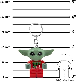 LEGO Star Wars Grogu Holiday Sweater Keychain Light