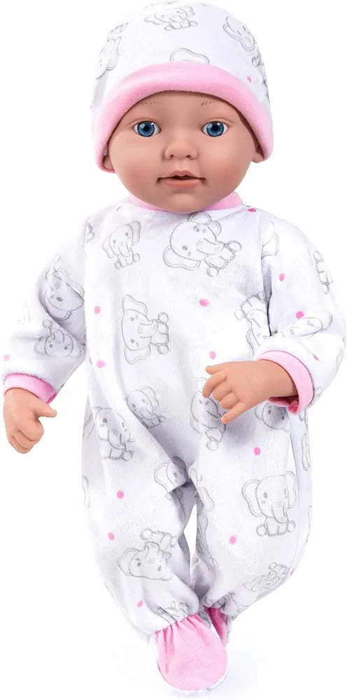 Bayer Reborn Baby Doll (Purple/Elephant) with Accessories