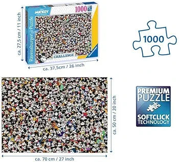 Ravensburger 1000 Piece Puzzle - Challenge Mickey Mouse