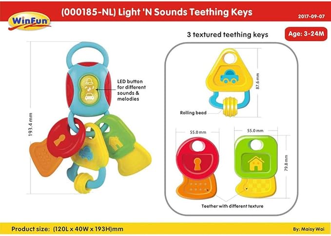 Winfun Lights n Sounds Teething Key