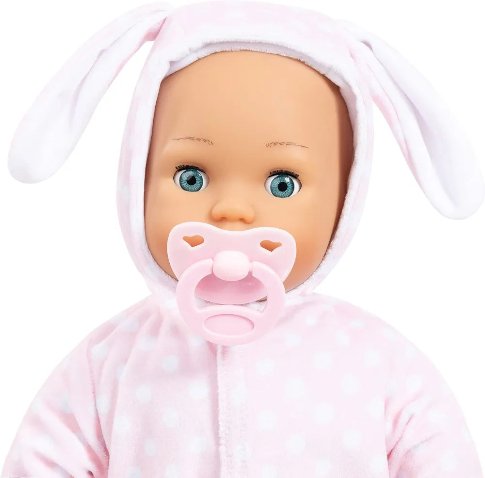 Bayer First Words Baby Doll (Onesie/Pink) with Accessories