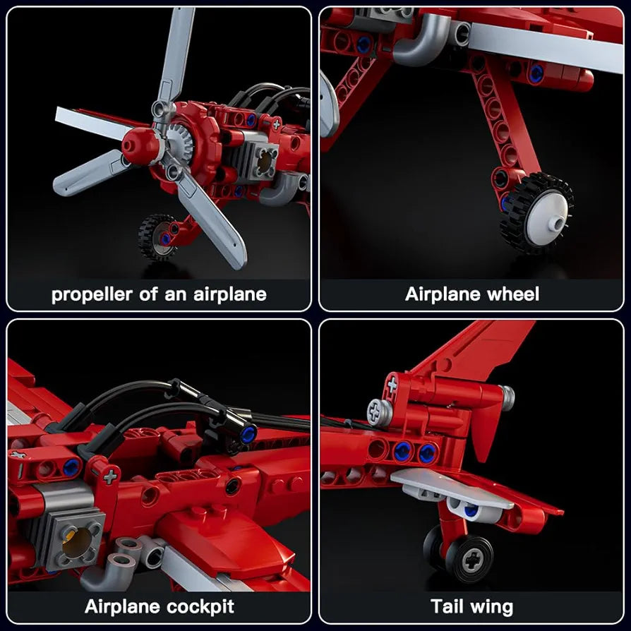 Mould King Technique Mini Racing Plane - 252 Pieces - 31cm Wingspan