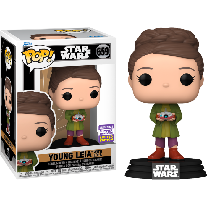 659 Funko POP! Star Wars Obi-Wan Kenobi - Young Leia with Lola (2023 Summer Convention Exclusive)