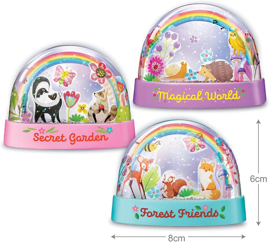 4M - Glitter Rainbow Snow Domes