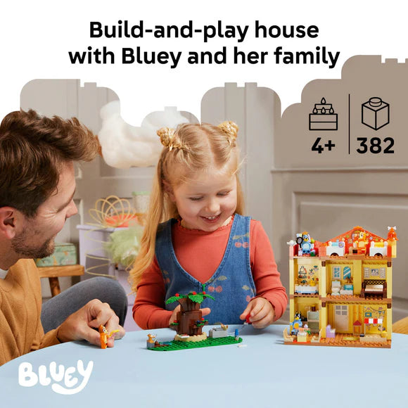 LEGO® Bluey: Bluey’s Family House Playset, Home-Building Kit 11203