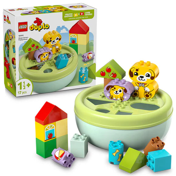 LEGO® DUPLO® My First Shape Sorter: Puppy House Toddler Learning Toy 10441