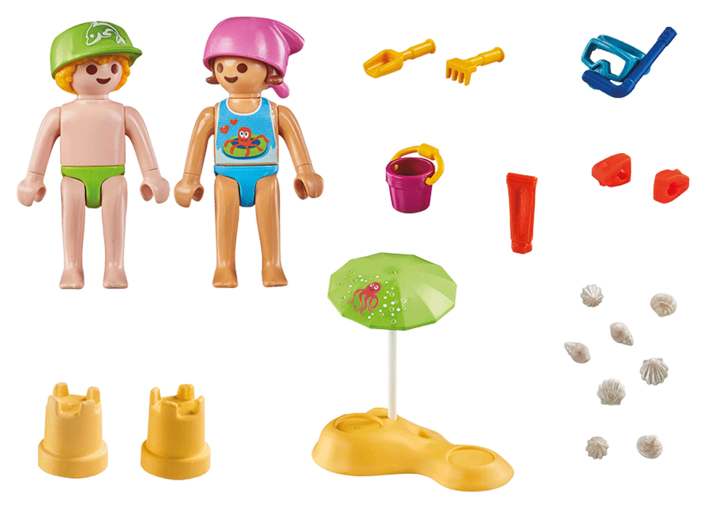 71581 Playmobil Kids with Sand Castle