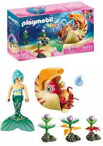 70098 Playmobil Mermaid with Sea Snail Gondola