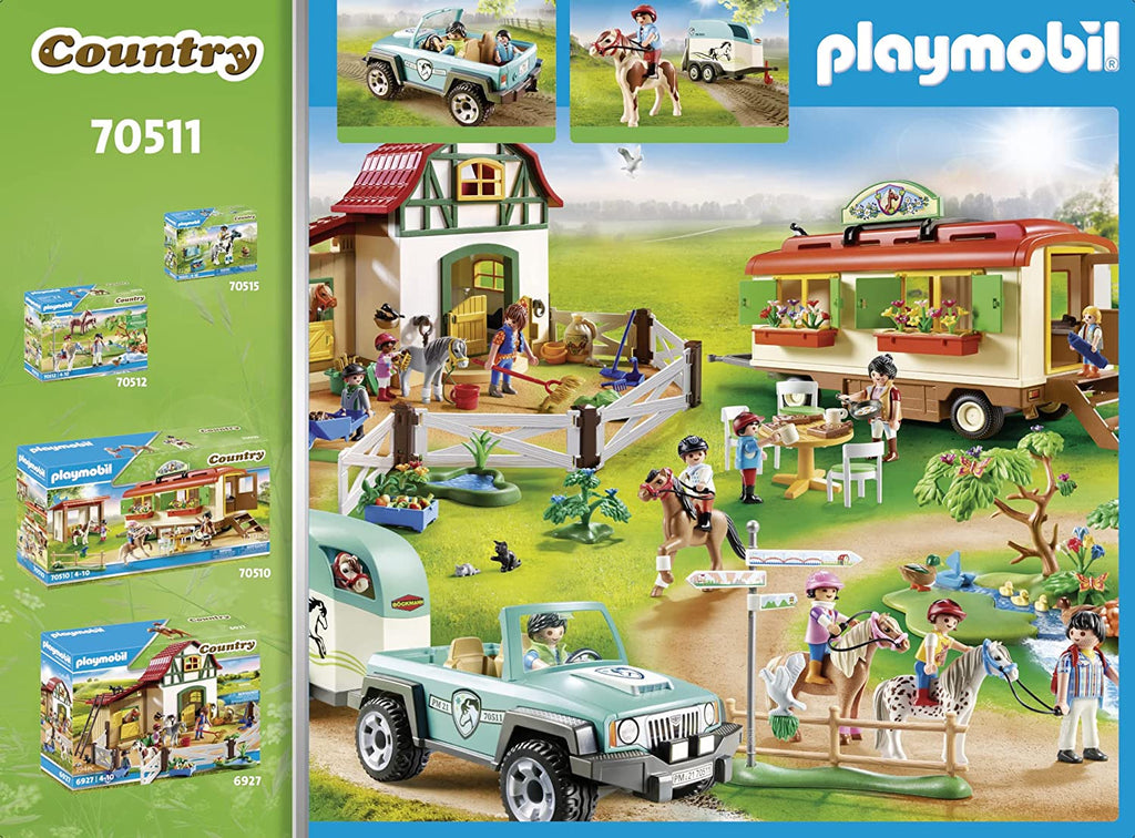 70511 Playmobil  Car with Pony Trailer