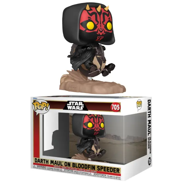 705 Funko POP! Rides Deluxe Star Wars Episode 1 - The Phantom Menace 25th Anniversary Darth Maul on Bloodfin Speeder