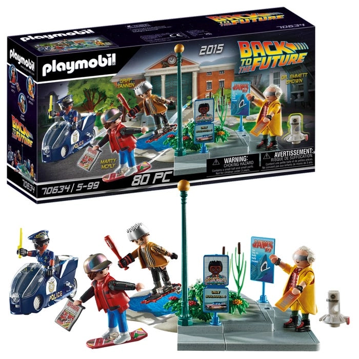 70634 Playmobil Back to the Future Part II Hoverboard Chase – Pops