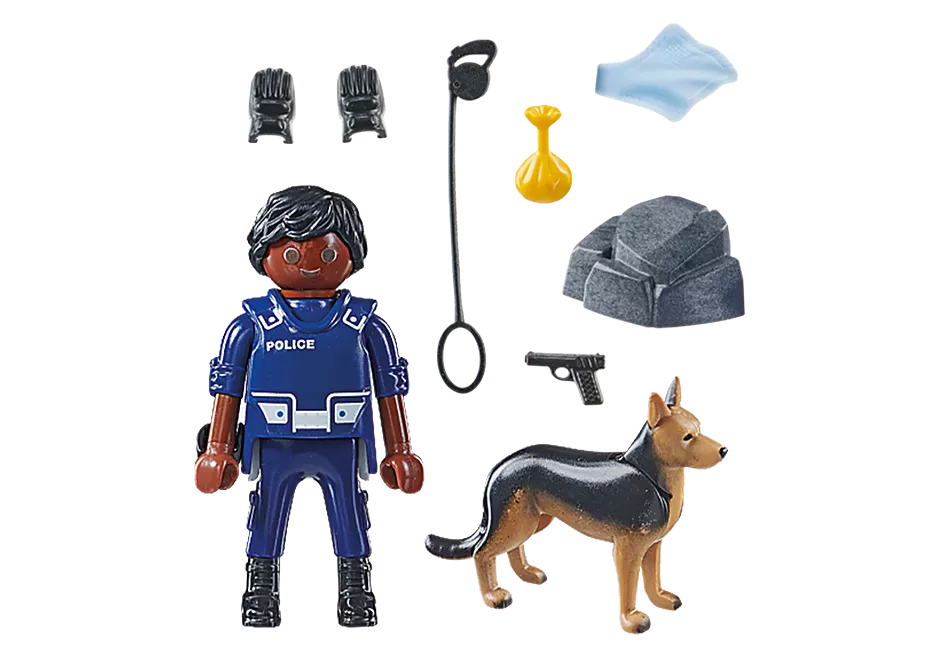 71162 Playmobil Policeman with Dog