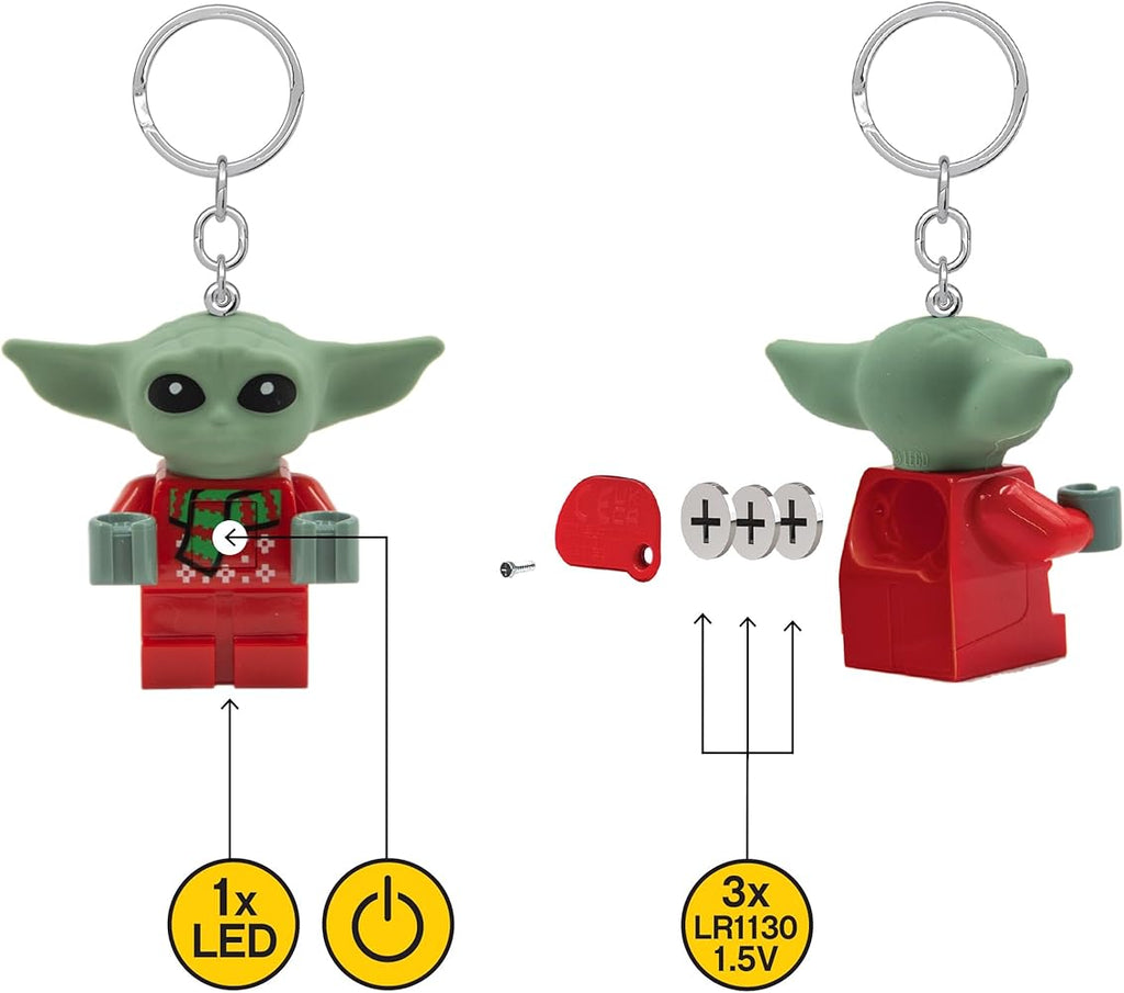 LEGO Star Wars Grogu Holiday Sweater Keychain Light