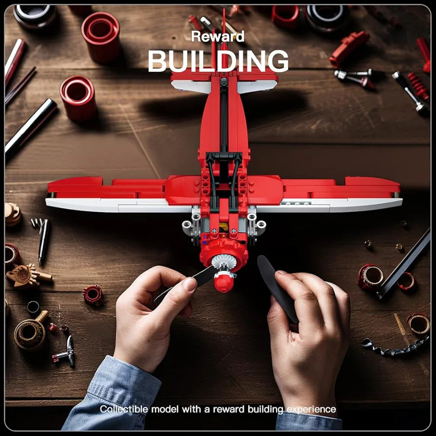 Mould King Technique Mini Racing Plane - 252 Pieces - 31cm Wingspan