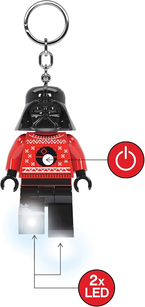 LEGO Star Wars Darth Vader Ugly Sweater Keychain Light