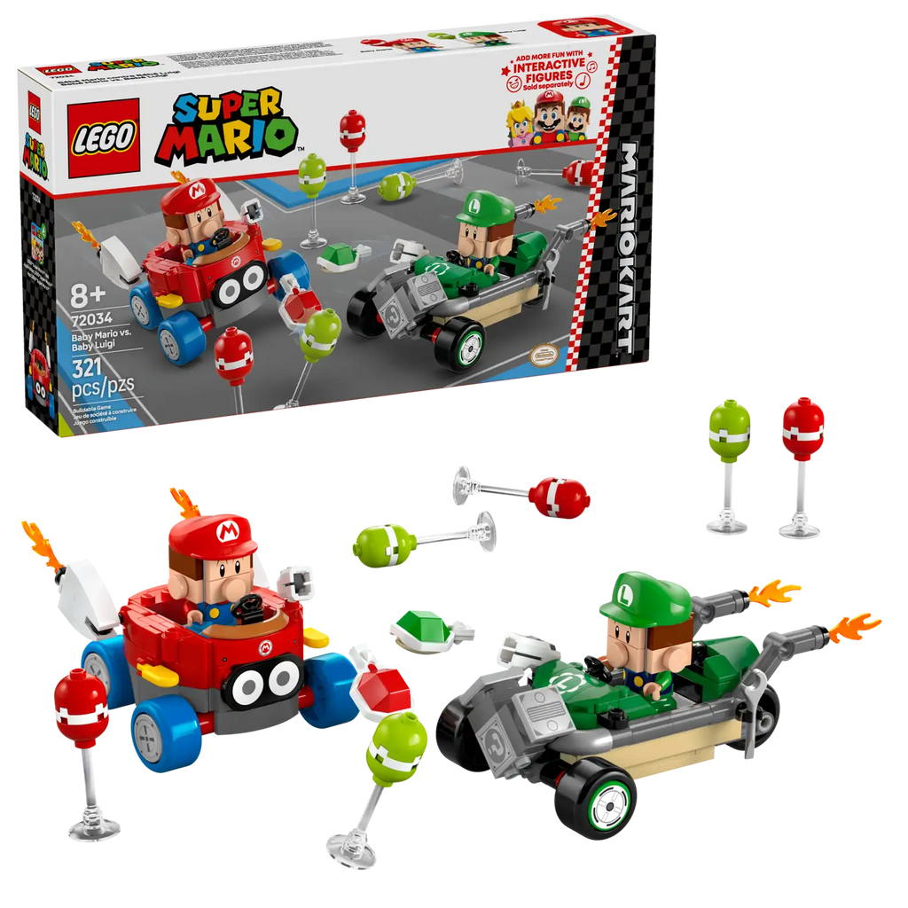 LEGO® Super Mario™ Mario Kart™ – Baby Mario vs. Baby Luigi