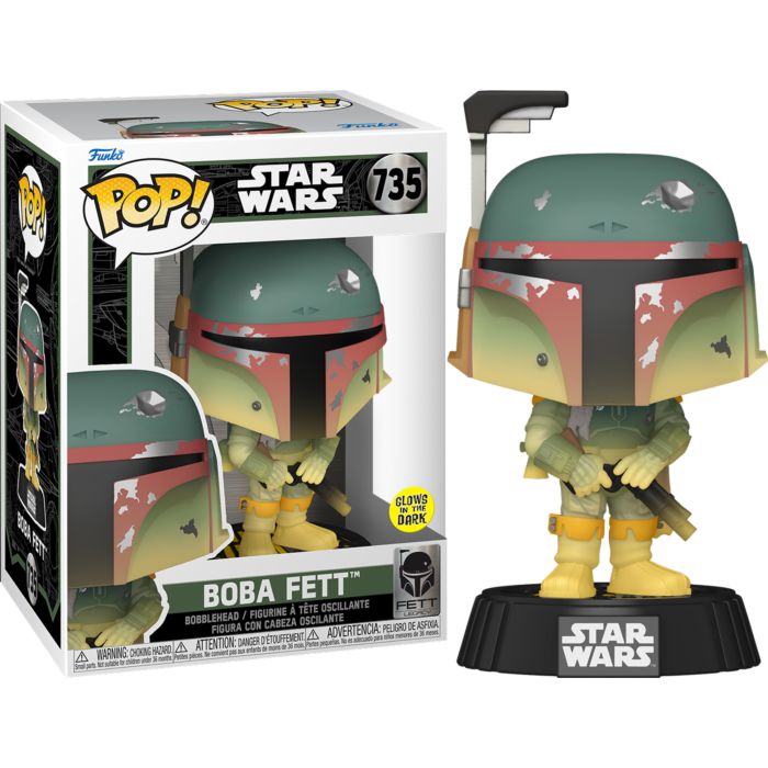 735 Funko POP! Star Wars Fett Legacy - Boba Fett with Rifle Glow-in-the-Dark