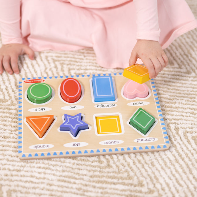 3730 Melissa & Doug Shapes Chunky Puzzle