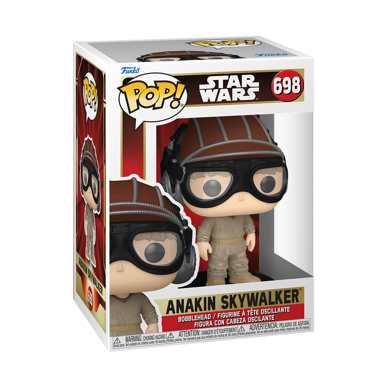 698 Funko POP! Star Wars Episode 1 - The Phantom Menace 25th Anniversary Anakin Skywalker with Pod Racing Helmet