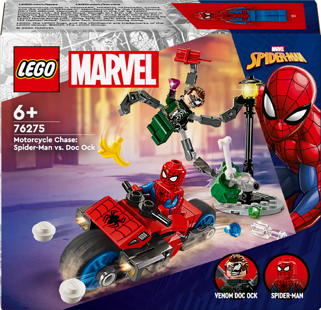 LEGO® Marvel Motorcycle Chase: Spider-Man vs. Doc Ock 76275