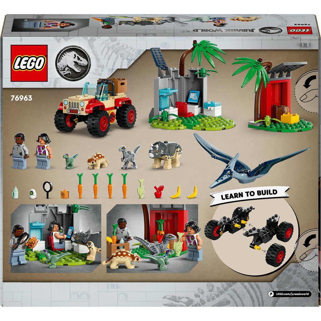 76963 LEGO 4+ Jurassic World Baby Dinosaur Rescue Center
