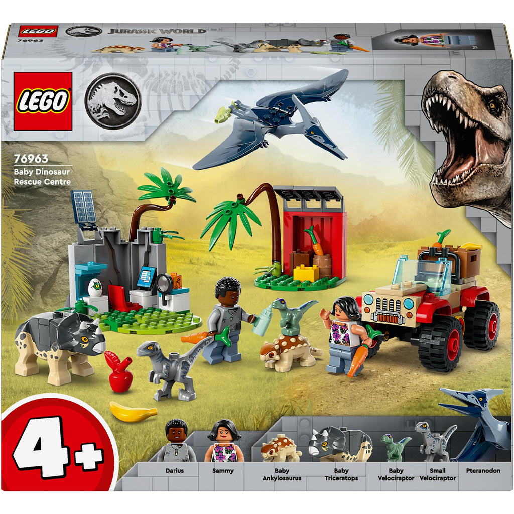76963 LEGO 4+ Jurassic World Baby Dinosaur Rescue Center