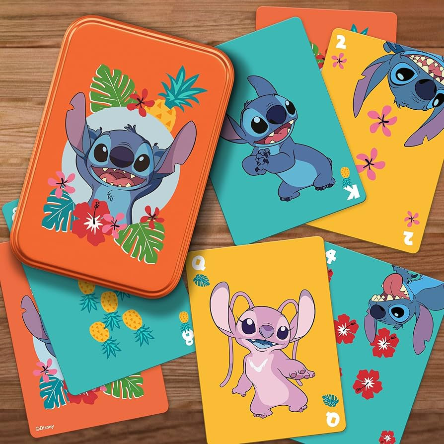 Stitch Playing Cards in a Tin