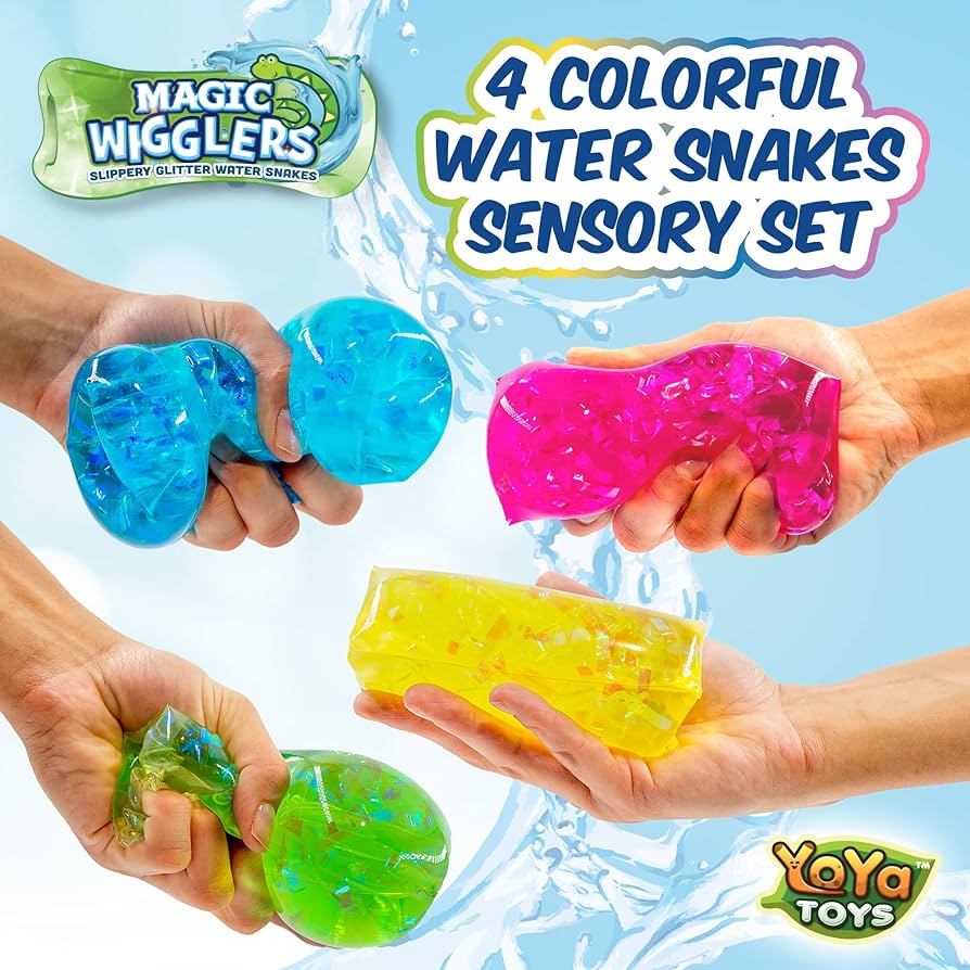 Novelty Sensory Stress Water Snake Asst Each