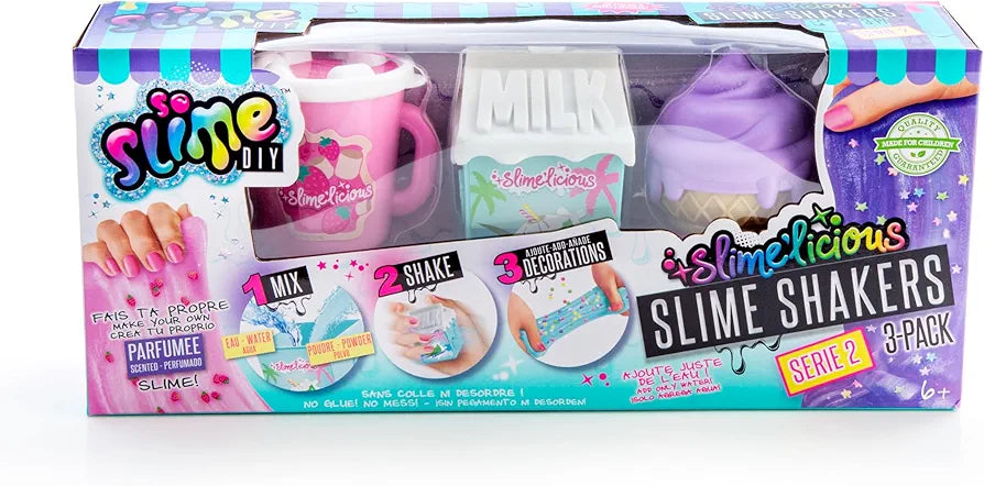 Slime'licious Slime Shaker 3 Pack Food Slime Asst Each