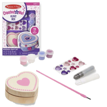 8850 Melissa & Doug Decorate-Your-Own Wooden Heart Box