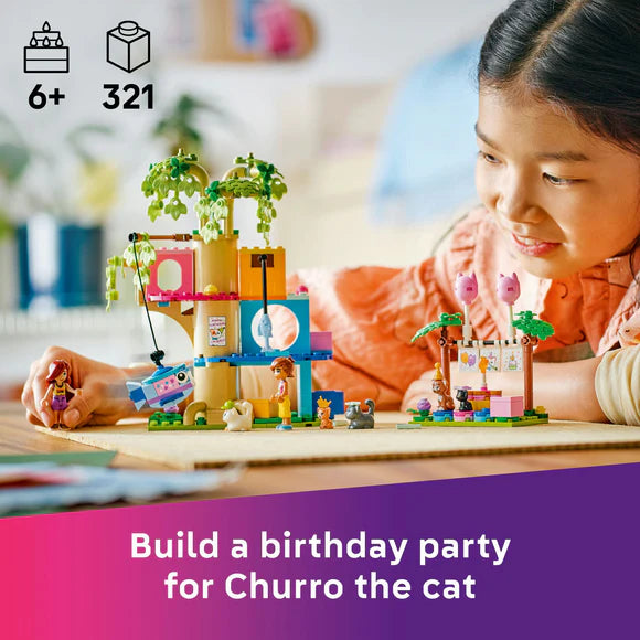 LEGO® Friends Cat Birthday Party & Tree House Building Kit Toy 42666