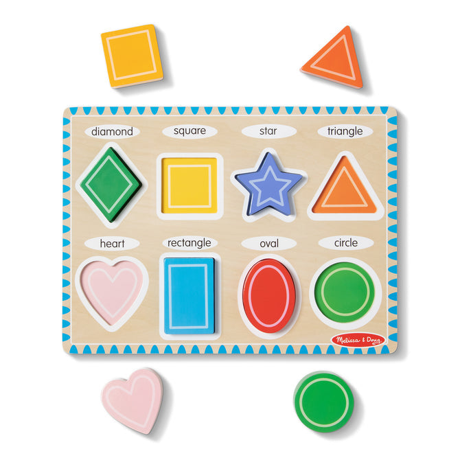 3730 Melissa & Doug Shapes Chunky Puzzle