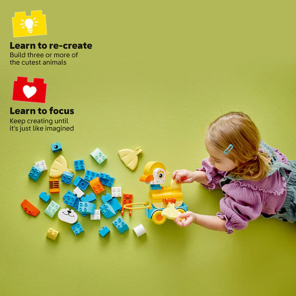 LEGO® DUPLO® Town 3in1 Animals on Wheels Building Toy for Imaginative Play 10448