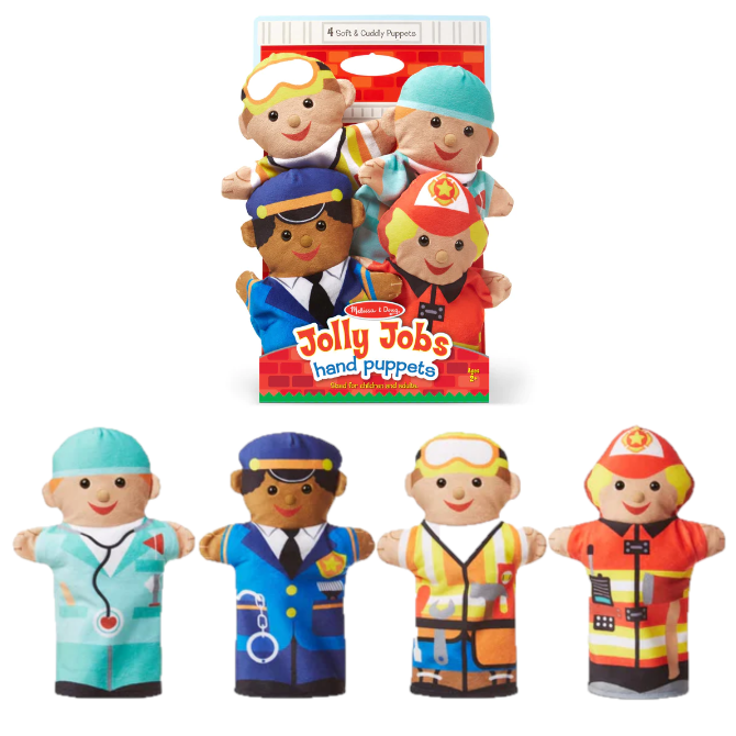 9086 Melissa & Doug Jolly Helpers Hand Puppets