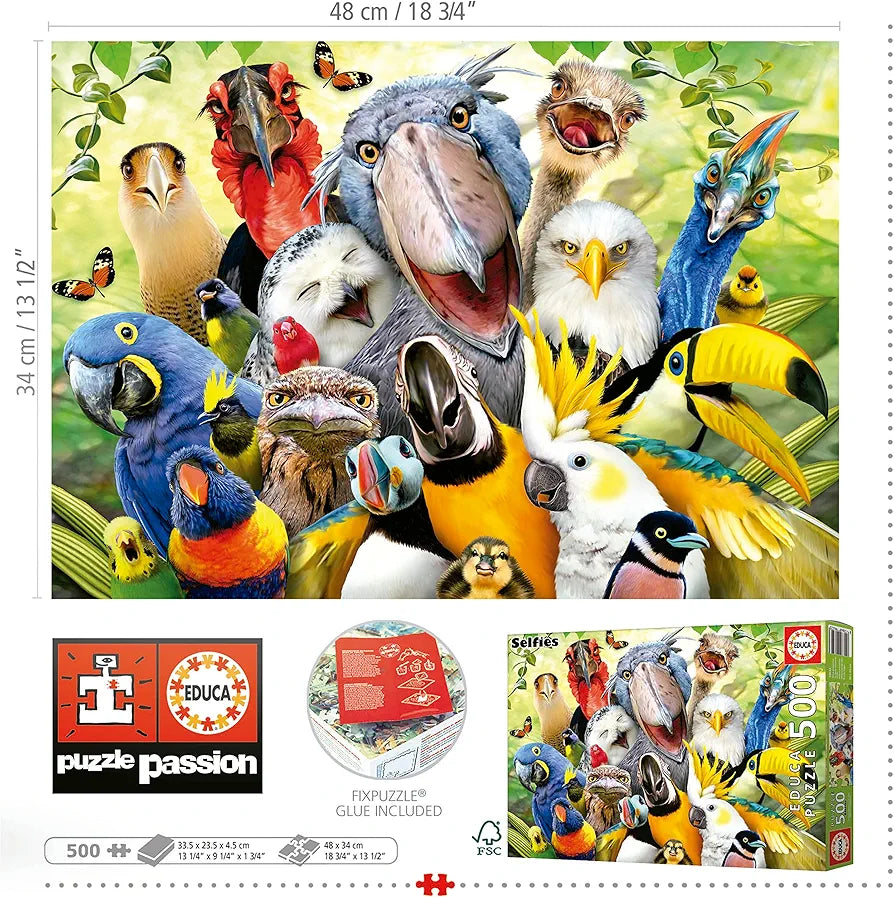 Educa Watch the Birdie 500 Piece Puzzle